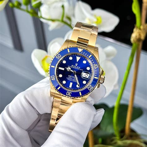 90s blue and gold submariner rolex|rolex submariner original price.